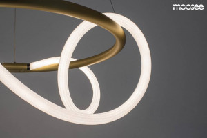 LUSTRA LED EXCLUSIVISTA 60CM, SERPIENTE, CONFECTIONATA DIN METAL SI LED, STIL MODERN - Img 8