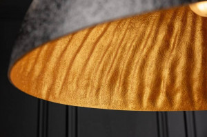 LUSTRA MODERNA 70CM, GLOW , COD 10719, STIL MODERN, REALIZATA DIN METAL IN NEGRU/AURIU - Img 3