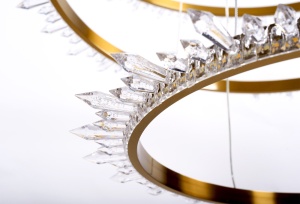 Lustra Tavan LED Cristal APP1609-3C GOLD - Img 3