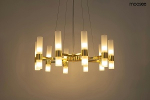 LUSTRA TUBS 10 GOLD, CONFECTIONATA DIN STICLA SI META, STIL MODERN - Img 2