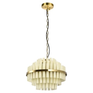 LUSTRA ZERINE 214481, CONFECTIONATA DIN METAL SI RASINA, ALBA, STIL MODERN