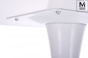 MASA ALBA CONFECTIONATA DIN MDF SI METAL, TULIP FI 80 STIL MODERN - Img 2