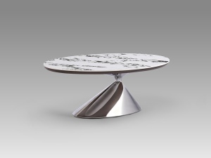 MASA DE CAFEA EXCLUSIVE 130CM, REALIZATA DIN METAL, MDF SI CERAMICA, DESIGN MODERN, PRODUS DE LUX - Img 4