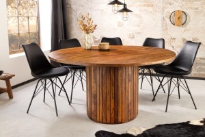 MASA DE DINING ROTUNDA, TRES CHIC 140CM, LEMN DE TRANDAFIR, ASPECT MARO, ARTIM GROUP SELECTION