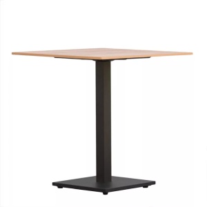 Masă de grădină tip cafenea, imitație de lemn, 70×70 – culoare deschisă - Img 6