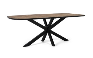 MASA DE SUFRAGERIE KIVU 220CM, REALIZATA DIN LEMN DE MANGO SI METAL, CULOARE NATUR/NEGRU, GINER Y COLOMER