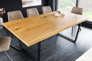 MASA DE SUFRAGERIE, LOFT 160CM, MDF INFOLIAT SI METAL, DESIGN VINTAGE INDUSTRIAL - Img 2