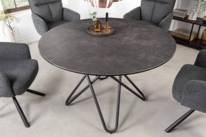 MASA DE SUFRAGERIE ROTUNDA, CIRCULAR 120CM, CERAMICA ANTRACIT, ARTIM GROUP SELECTION - Img 2