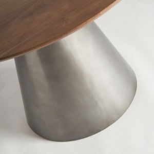 MASA DEOSEBITA, BETHON 120CM, DIN LEMN DE SALCAM/METAL, MARO/ARGINTIU, ARTIM GROUP SELECTION - Img 4