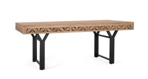 MASA DINING 200CM, LEMN DE MANGO SI METAL, GINER Y COLOMER - Img 2