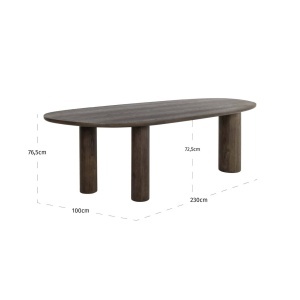 MASA DINING, ELLINGTON 230CM, FURNIR SI MDF, MARO, RICHMOND INTERIORS - Img 2