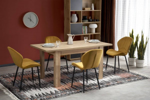 MASA DINING EXTENSIBILA BAGIO, 120/160 CM, STEJAR ARTISAN, DIN PAL LAMINAT, STIL MODERN
