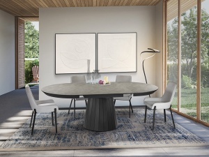 MASA DINING EXTENSIBILA, KORIA 130/230CM, MDF SI METAL, DESIGN MODERN, SCHULLER - Img 4