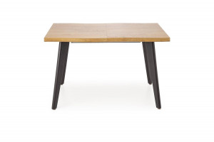 MASA DINING EXTENSIBILA STIL DICKSON 2, STEJAR NATURAL/NEGRU, 150/210 CM, BLAT DIN MDF SI PICIOARE DIN METAL, STIL MODERN - Img 7