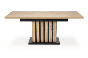 MASA DINING EXTENSIBILA STIL LAMELLO, STEJAR ARTISAN/NEGRU, 130/180 CM, DIN PAL MELAMINAT, STIL MODERN - Img 8