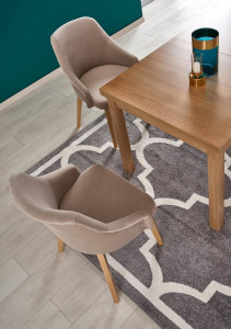 MASA DINING EXTENSIBILA TIAGO 2, STEJAR CRAFT, 140/220 CM, BLAT DIN MDF SI PICIOARE DIN MDF LAMINAT, STIL CLASIC - Img 3