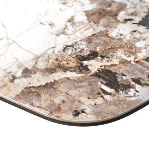 MASA DINING LANGFORD, 200CM, LEMN, MDF, FURNIR, LEMN RECICLAT SI CERAMICA, MARO, STIL MODERN - Img 2