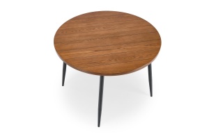 MASA DINING/LIVING BARRY fi105/75, NUC/NEGRU, BLAT DIN PLACA DE MDF SI PICIOR DIN METAL, STIL MODERN - Img 5