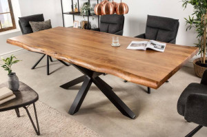 MASA DINING, MAMMUT NATURE 220CM, DIN LEMN DE SALCAM, DEGIN INDUSTRIAL - Img 2