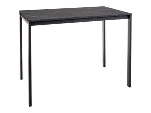 MASA DINING MARIO 100X60 NEGRU CU EFECT DE MARMURA/NEGRU, STIL MODERN