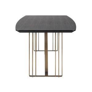MASA DINING MAVERICK 260 CM, CHARCOAL, 3513, CONFECTIONATA DIN OTEL INOXIDABIL, MDF SI FURNIR DE STEJAR - Img 2