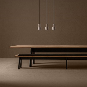 MASA DINING, NARA 280CM, DIN LEMN DE STEJAR, VICAL, STIL MODERN, MODEL DEOSEBIT - Img 2