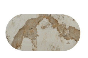 MASA DINING OVALA, UNIQUE, 200CM, CADRUL CERAMIC FURNIRUIT SI BLAT DIN MARMURA, ARTIM GROUP SELECTION - Img 4