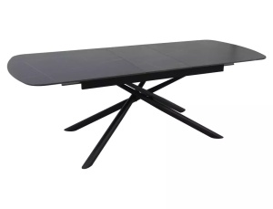 MASA EXTENSIBILA 180(220)X90, VECTOR, NEGRU MAT, CU BLAT DIN CERAMICA, STIL MODERN - Img 4