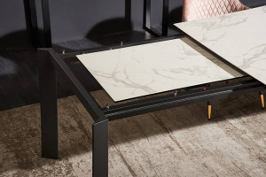 MASA EXTENSIBILA 180/240CM, MODEL X7, CERAMICA/STICLA, ASPECT MARMURA, ARTIM GROUP SELECTION - Img 3