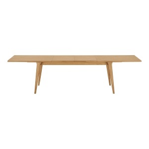 MASA EXTENSIBILA DARWIN 100x240-290-340x75 cm, REALIZAT DIN FURNIR DE STEJAR, CULOARE NATUR, HOUSE NORDIC - Img 3