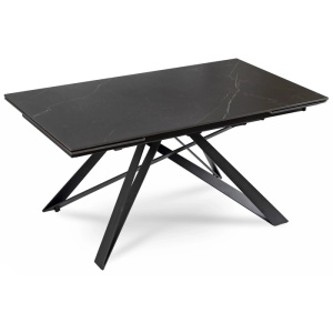 MASA EXTENSIBILA DIN CERAMICA 160-240CM, ARTIM MEBLE, CULOARE MARMURA NEAGRA, STIL MODERN - Img 7