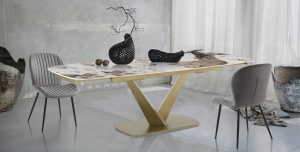 MASA EXTENSIBILA HANDS, DIN METAL SI CERAMICA 160/240CM, ARTIM GROUP SELECTION - Img 5