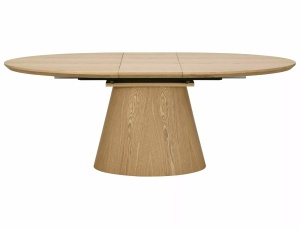 MASA EXTENSIBILA, MAROCCO 160/200CM, CULOARE STEJAR, BLAT DIN MDF SI FURNIR SI CADRUL DIN MDF SI FURNIR NATURAL, STIL MODERN - Img 2