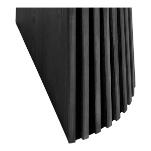 MASA EXTENSIBILA ROTUNDA OSAKA ø120x120-160-200x75cm, REALIZATA DIN MDF, FURNIR, CULOARE NEAGRA, HOUSE NORDIC - Img 5