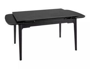MASA EXTENSIBILA SENTO, 120/180 CM, NEGRU MAT, DIN CERAMICA SI METAL, STIL MODERN - Img 4