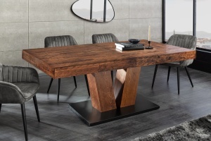 MASA EXTESIBILA DINING, RANCHO 160- 200CM, FURNIR LEMN DE PIN SI MDF, ASPECT NATUR, ARTIM GROUP SELECTION