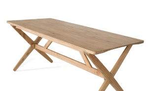 MASA LIVING AVENO 180CM, REALIZATA DIN LEMN DE MINDI, CULOARE NATUR, GINER Y COLOMER - Img 3