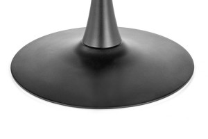 MASA LIVING STIL CARMELO, NUC/NEGRU, 100 CM, BLAT DIN MDF SI PICIOR DIN METAL, STIL CLASIC - Img 7