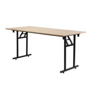 MASA PENTRU CATERING/CONFERINTE 180X80 CM, STEJAR SONOMA/NEGRU, DIN PAL LAMINAT SI OTEL, ARTIM GROUP SELECTION