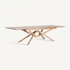 MASA SUFRAGERIE EXTENSIBILA, VREBOS 220CM, LEMN DE FRASIN SI MDF, NATUR, ARTIM GROUP SELECTION - Img 4