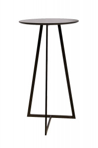 MASUTA DE BAR ALLEN NEAGRA, CONFECTIONATA DIN METAL SI MDF, STIL INDUSTRIAL