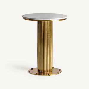 MASUTA DE BAR DOLNY 76CM, DIN METAL SI MARMURA, DESIGN EXCLUSIVIST, VICAL HOME - Img 2