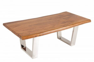 MASUTA DE CAFEA 110CM, MAMMUT, DIN LEMN MASIV, STIL VINTAGE - Img 6