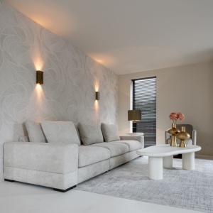 MASUTA DE CAFEA BLOOMSTONE, 160 CM, ALBA, DIN MDF SI ECO PLASTER, RICHMOND INTERIORS - Img 3