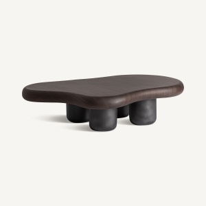 MASUTA DE CAFEA BRUNBEK 122CM, DIN FURNIR DE STEJAR MARO SI FIBRA DE STICLA, STIL CONTEMPORAN, VICAL HOME - Img 2