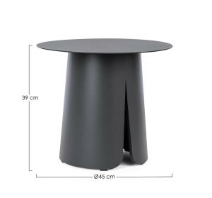 MASUTA DE CAFEA BRYAN NEAGRA, CONFECTIONATA DIN ALUMINIU SI OTEL INOXIDABIL, STIL MODERN - Img 3