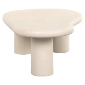 MASUTA DE CAFEA CLAYTON, 161 CM, BEJ, DIN MDF SI ECO PLASTER, RICHMOND INTERIORS - Img 2