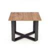 MASUTA DE CAFEA CROSS, STEJAR WOTAN/NEGRU, DIN PAL LAMINAT SI METAL, STIL MODERN, HALMAR - Img 3