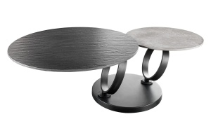 MASUTA DE CAFEA, DANCING RINGS, DIN METAL SI CERAMICA, NEGRU/GRI, ARTIM GROUP SELECTION - Img 6