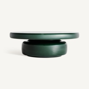 MASUTA DE CAFEA EXCLUSIVISTA GORY, CULOARE VERDE LUCIOS, DIN FIBRA DE STICLA, VICAL HOME